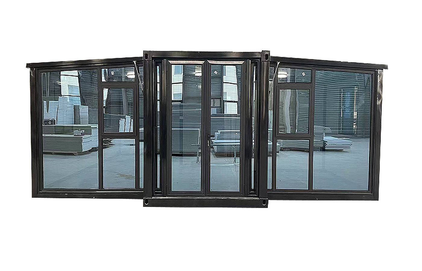 Container extensibil de 40 de picioare, de lux, personalizat, cu placă exterioară din metal Container extensibil de 40 de picioare, de lux, personalizat, cu placă exterioară din metal