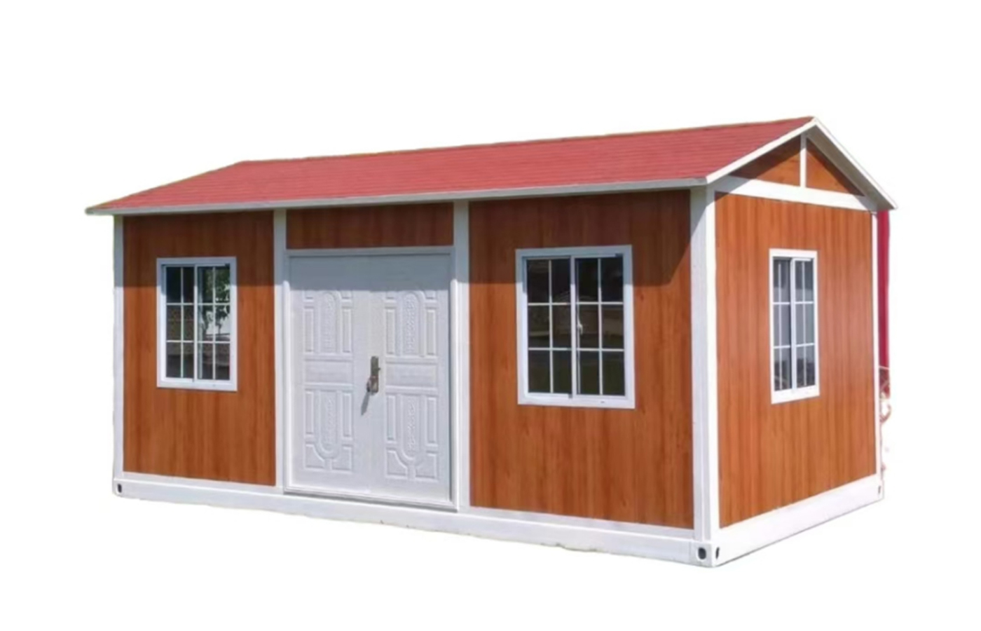 Casă de containere fixă cu design modern de 30 de metri Reședință populară cu acoperiș înclinat și baie Casă de containere fixă cu design modern de 30 de metri Reședință populară cu acoperiș înclinat și baie